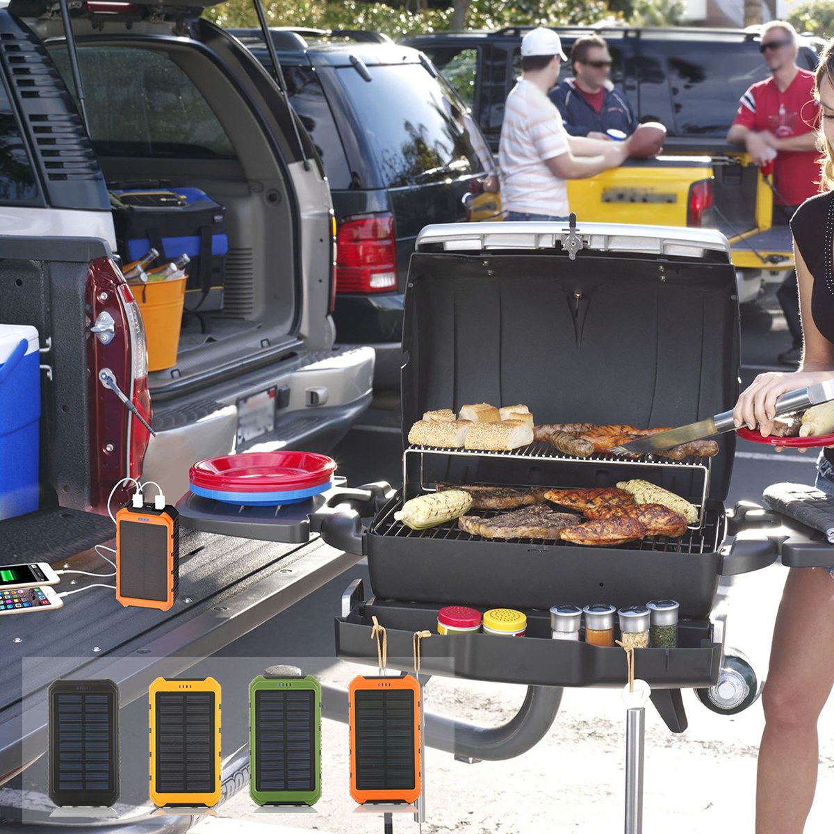 Roaming Solar Power Bank Phone or Tablet Charger. Available in 4 colors.