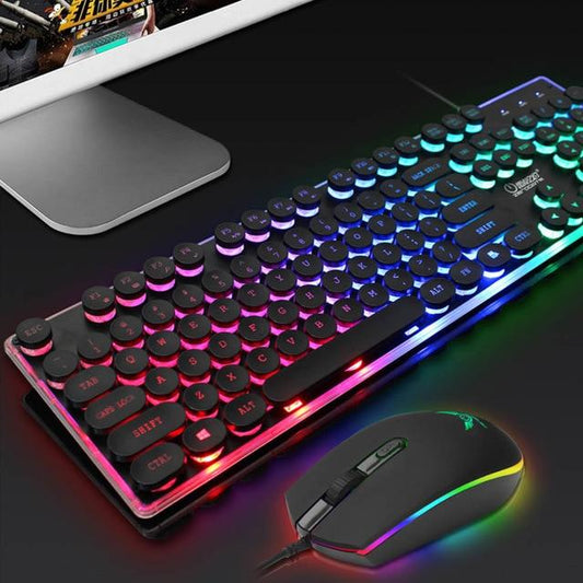 Dragon LED Backlight Gaming USB Wired Keyboard Mouse Set. Available in 2 colors.