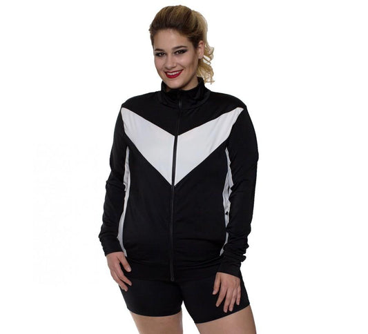 IF PRO Color Block Zip-Up Curvy Jacket (available in 2 colors)